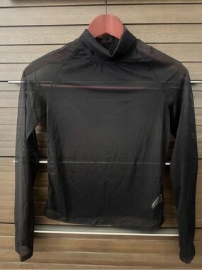 Commense Sheer Black Top NWOT